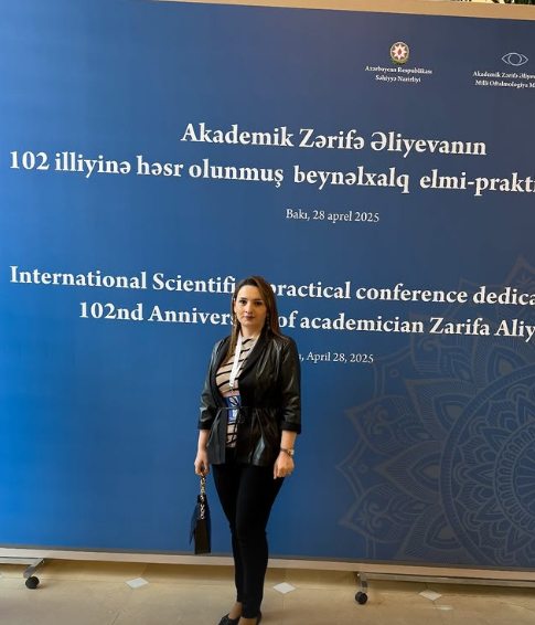 Saraxanım Kərimova Akademik Zərifə Əliyevanın 102 illiyinə həsr olunmuş beynəlxalq konfransda, Bakı, 28 aprel 2025